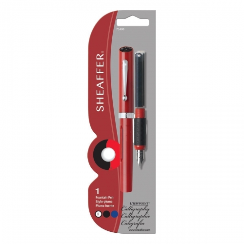 Sheaffer Viewpoint Calligraphy Fountain Pen, Red, 1.0 mm Fine Nib
