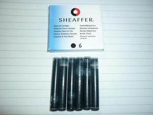 Sheaffer Classic Ink Cartridges BLACK pk of 6 for Sheaffer fountain pens 96233 - Image 4
